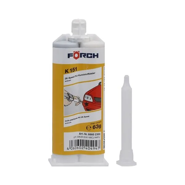 [6660 2300] Colle polyuréthane bi composant anthracite, cartouche 63g
