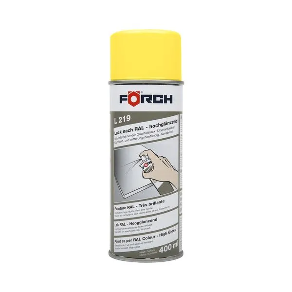 [6210 2622] Peinture brillante RAL 1018, aérosol 400 ml