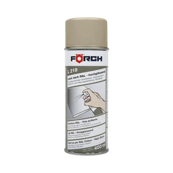 [6210 2697] Peinture brillante RAL 1019, aérosol 400 ml