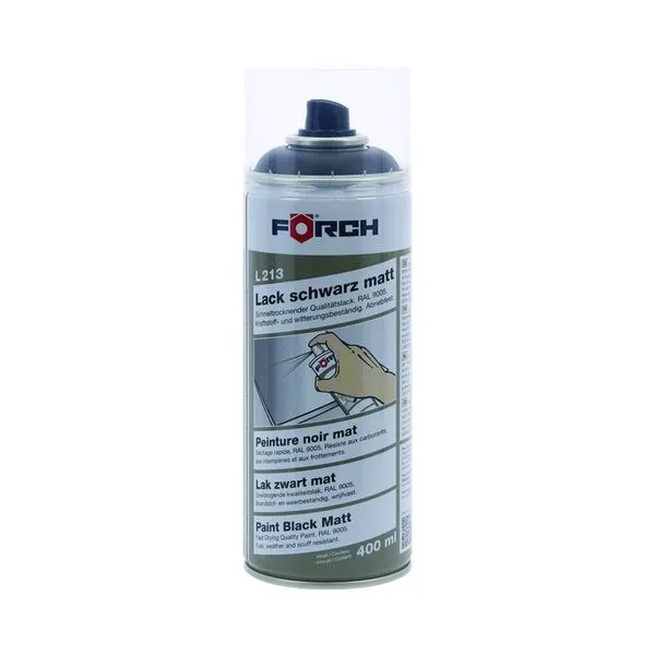 [6210 2500] Peinture mate supérieure RAL 9005, aérosol 400 ml