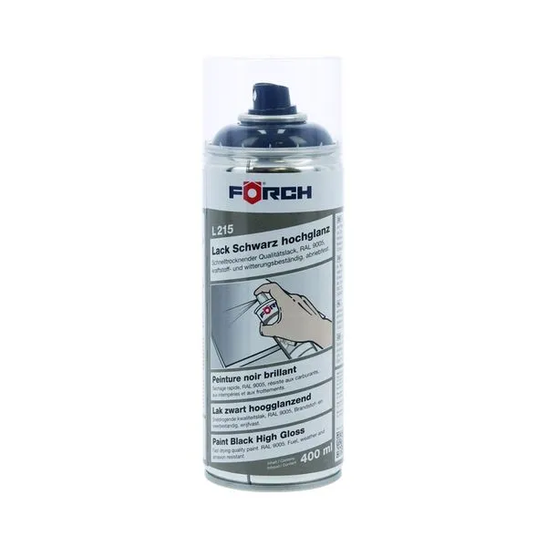[6210 2502] Peinture brillante supérieure RAL 9005, aérosol 400 ml