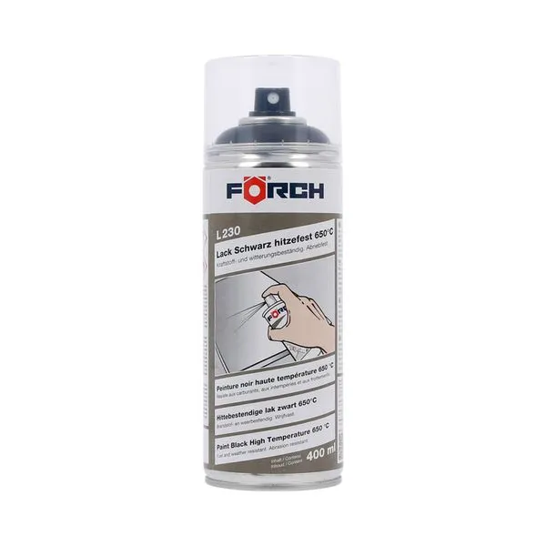 [6210 2515] Peinture haute température noir satiné, aérosol 400 ml