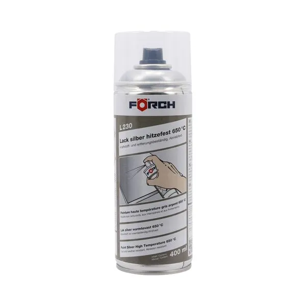[6210 2516] Peinture haute température gris argenté, aérosol 400 ml