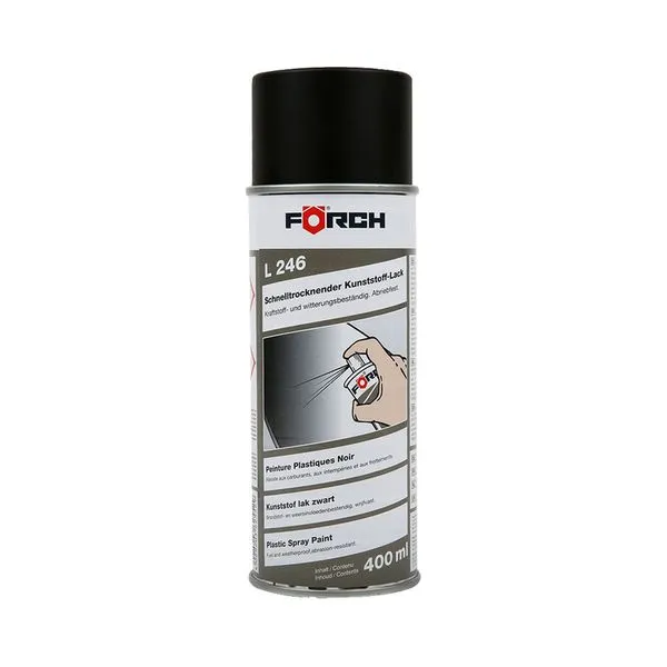 [6220 2552] Peinture noire pour plastiques, aérosol 400 ml