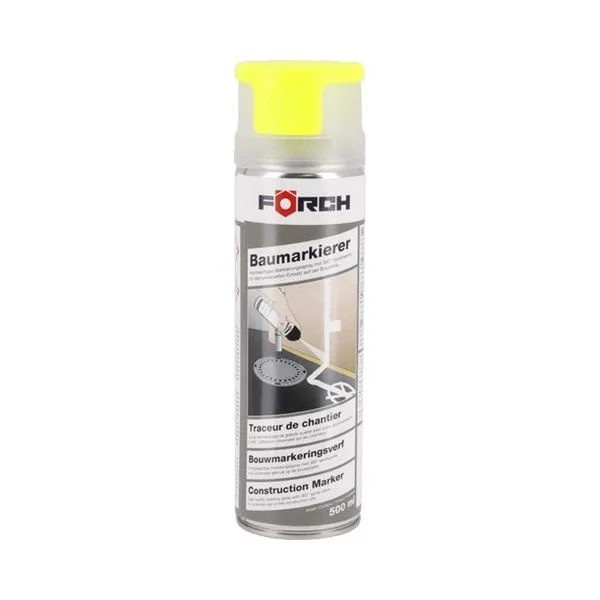 [6280 5020] Traceur jaune de chantier, spray 500 ml