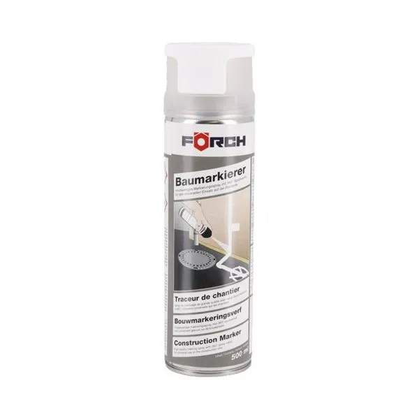 [6280 5026] Traceur blanc de chantier, spray 500 ml
