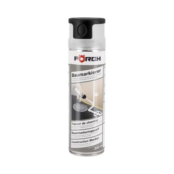 [6280 5027] Traceur noir de chantier, spray 500 ml