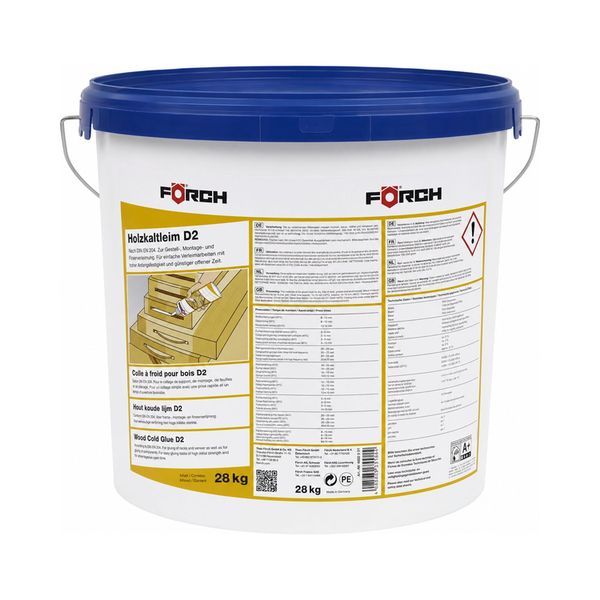 [6850 2 28] Colle à froid D2 pour bois, seau 28 kg