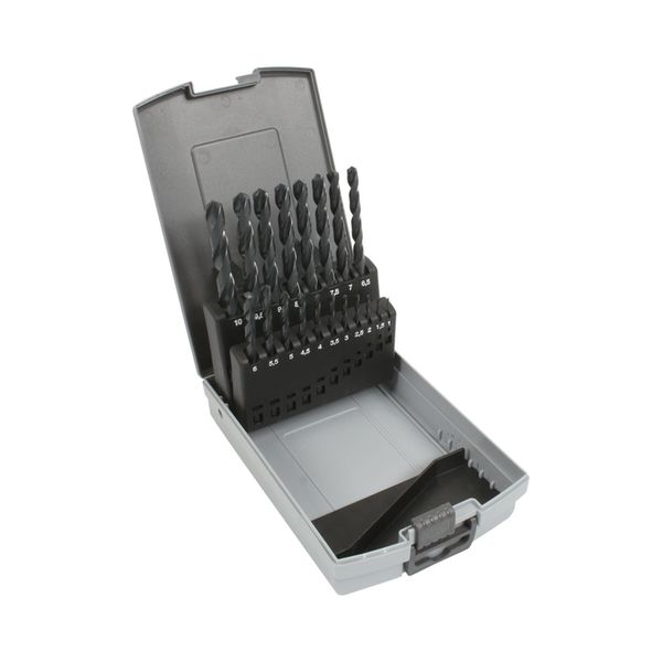 [5509 5501] Set of 19 ground drill bits DIN 338 HSS, N-type