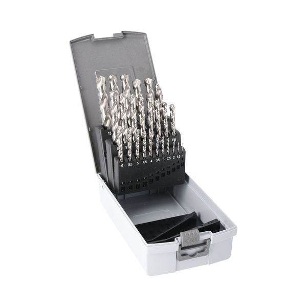 [5509 5564 25] Set of 25 ground drill bits DIN 338 HSS-E Co 8%, N-type