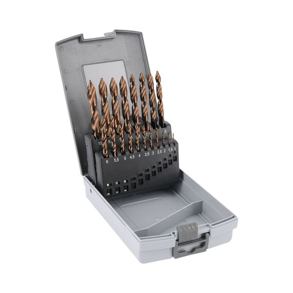 [5509 5568 19] Set of 19 drill bits HSS-Co, step-tech