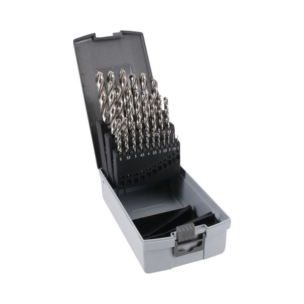 Kit de 25 forets 3 taillants DIN 338 HSS