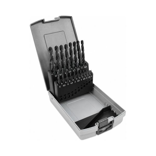[5509 5500] Set of 19 ground drill bits DIN 338 HSS, N-type