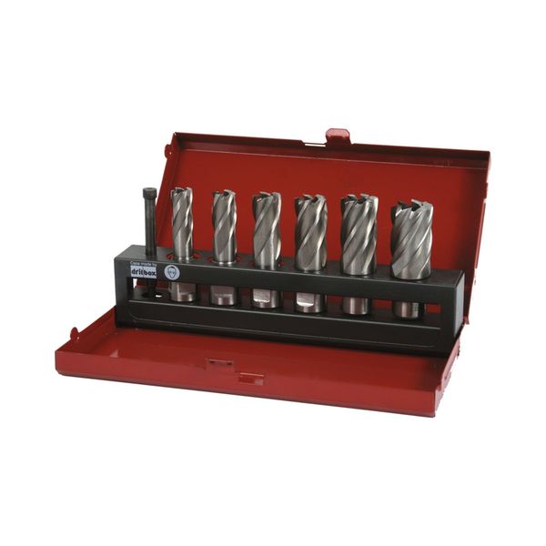 [5323 90] Coffret de 7 fraises à carotter HSS weldon, 30 mm