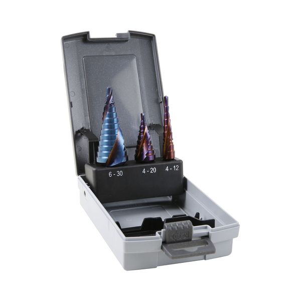 [5529 5 5522] Coffret de 3 fraises étagées HSS multi-tt