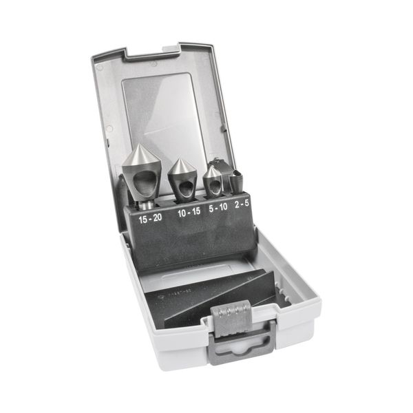 [5529 5524] Coffret de 4 fraises à ébavurer 90° HSS-E