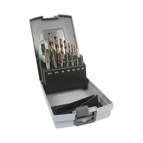 [5539 5534] Set of through machine taps DIN 352 HSS-E and drill bits