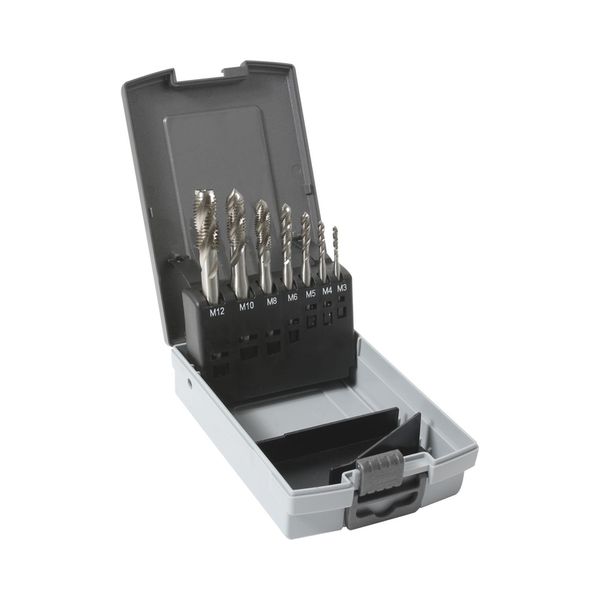 Coffret de 7 tarauds machine DIN 371/376 HSS-E, forme C