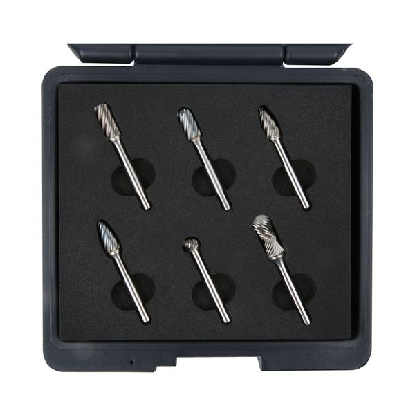 Coffret de 6 fraises carbure, inox