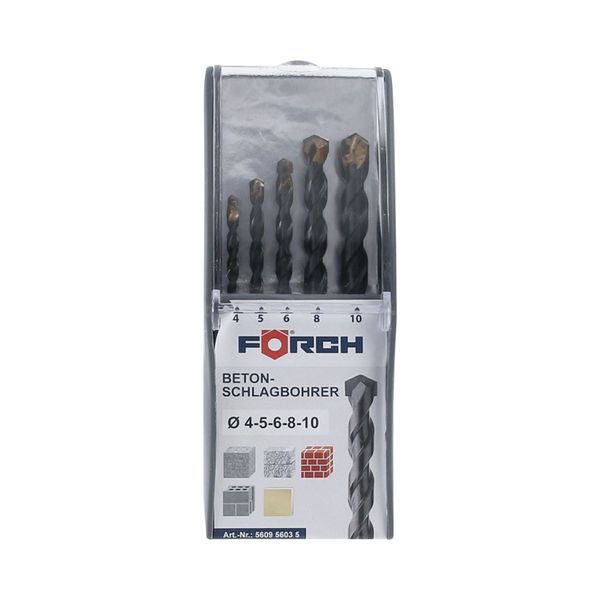 Set of 5 universal hammer drills