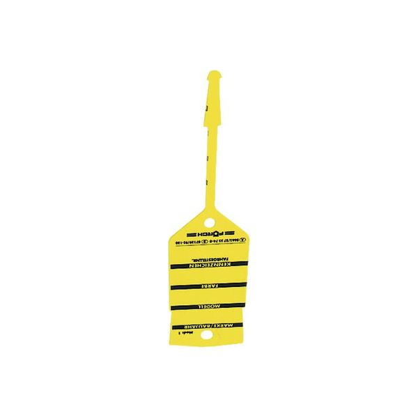 [3097 11] Yellow keyrings, model 1